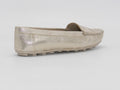Women's Textured Flat Loafer — Gold