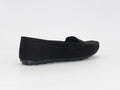 Women's Suede Slip-On Loafer — Suede Black