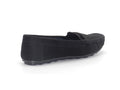 Women's Suede Slip-On Flat — Suede Black