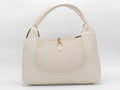 Women's Faux Leather Structured Hobo Bag — Beige