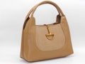 Women's Faux Leather Structured Hobo Bag — Khaki