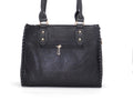 Women's Textured Tote Bag — Black
