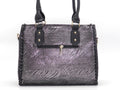 Women's Textured Tote Bag — Gunmetal