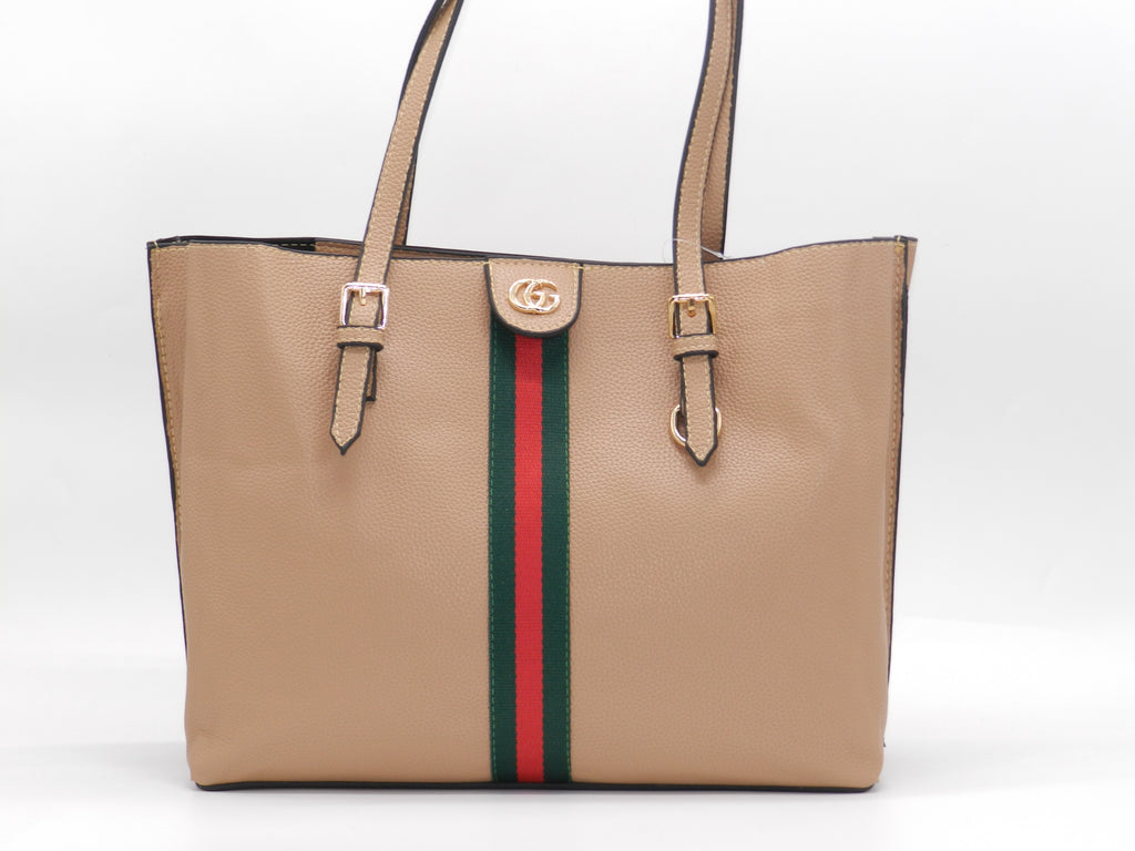 Women's Textured Tote Bag — Coffee