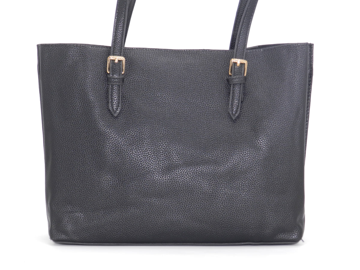 Women's Textured Tote Bag — Black