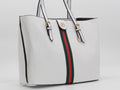 Women's Textured Tote Bag — White