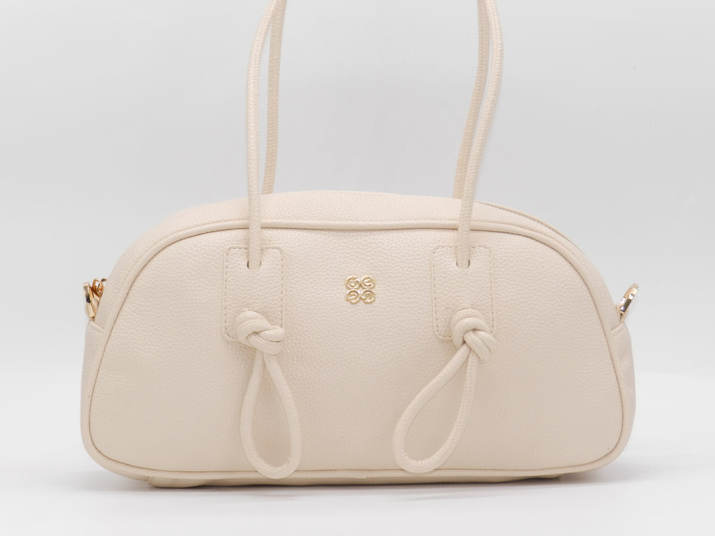 Women's Textured Shoulder Bag — Beige