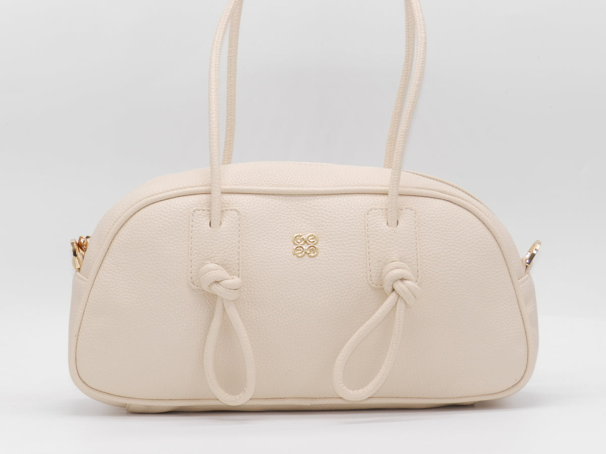 Women's Textured Shoulder Bag — Beige