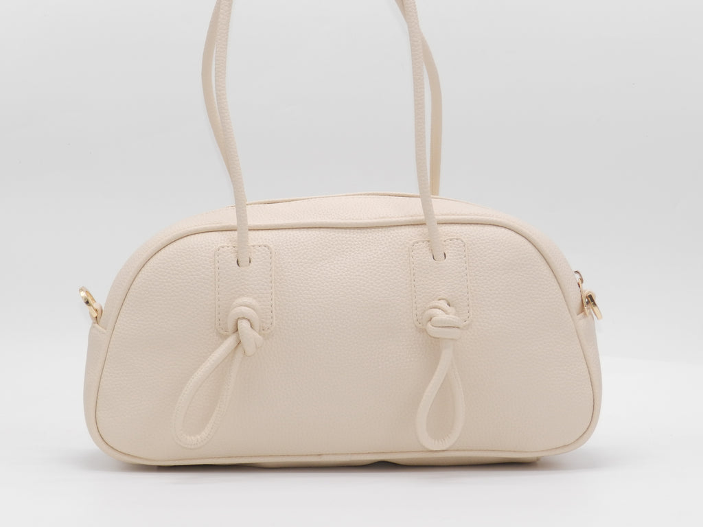 Women's Textured Shoulder Bag — Beige