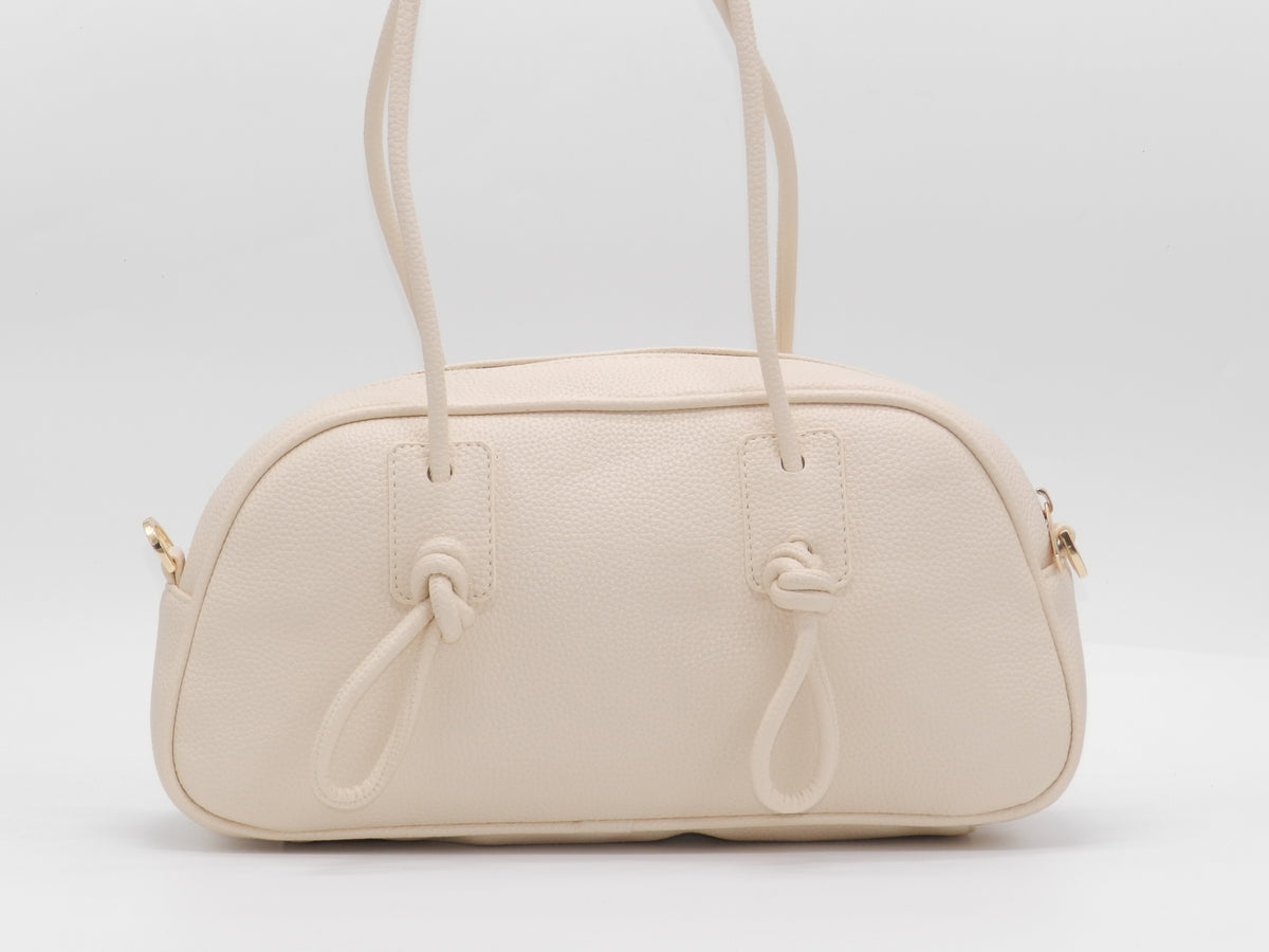 Women's Textured Shoulder Bag — Beige