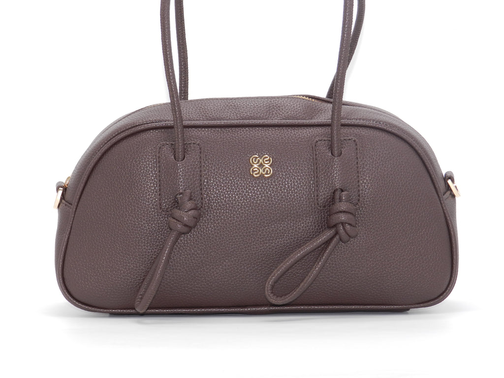 Women's Textured Shoulder Bag — Brown