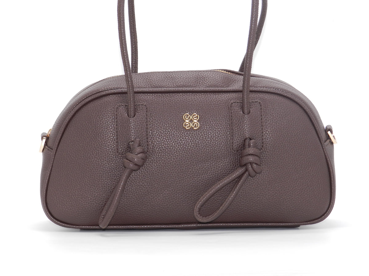 Women's Textured Shoulder Bag — Brown