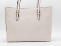 Women's Embossed Tote Bag — Beige