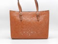 Women's Embossed Tote Bag — Tan