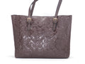 Women's Embossed Tote Bag — Brown