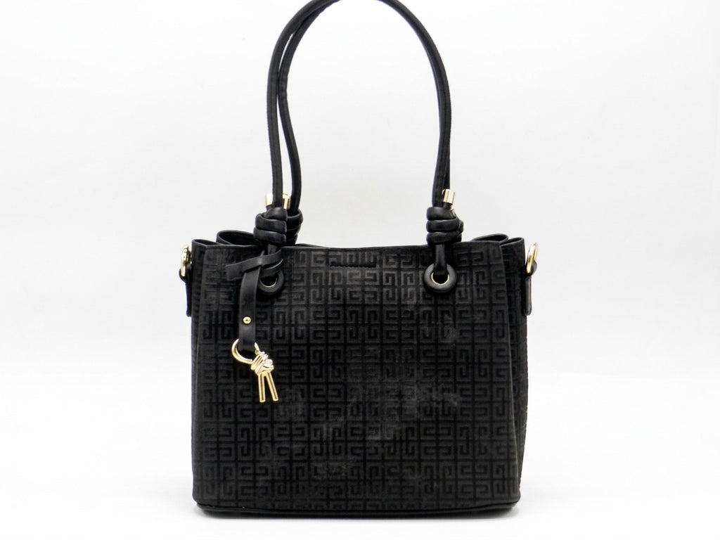 Women's Patterned Tote Bag — Black​