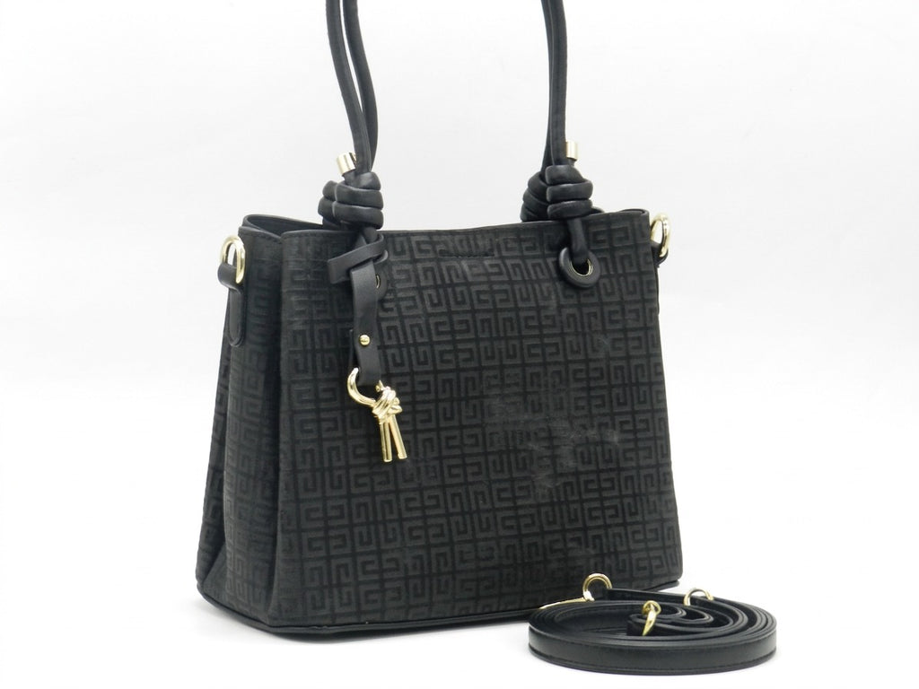 Women's Patterned Tote Bag — Black​