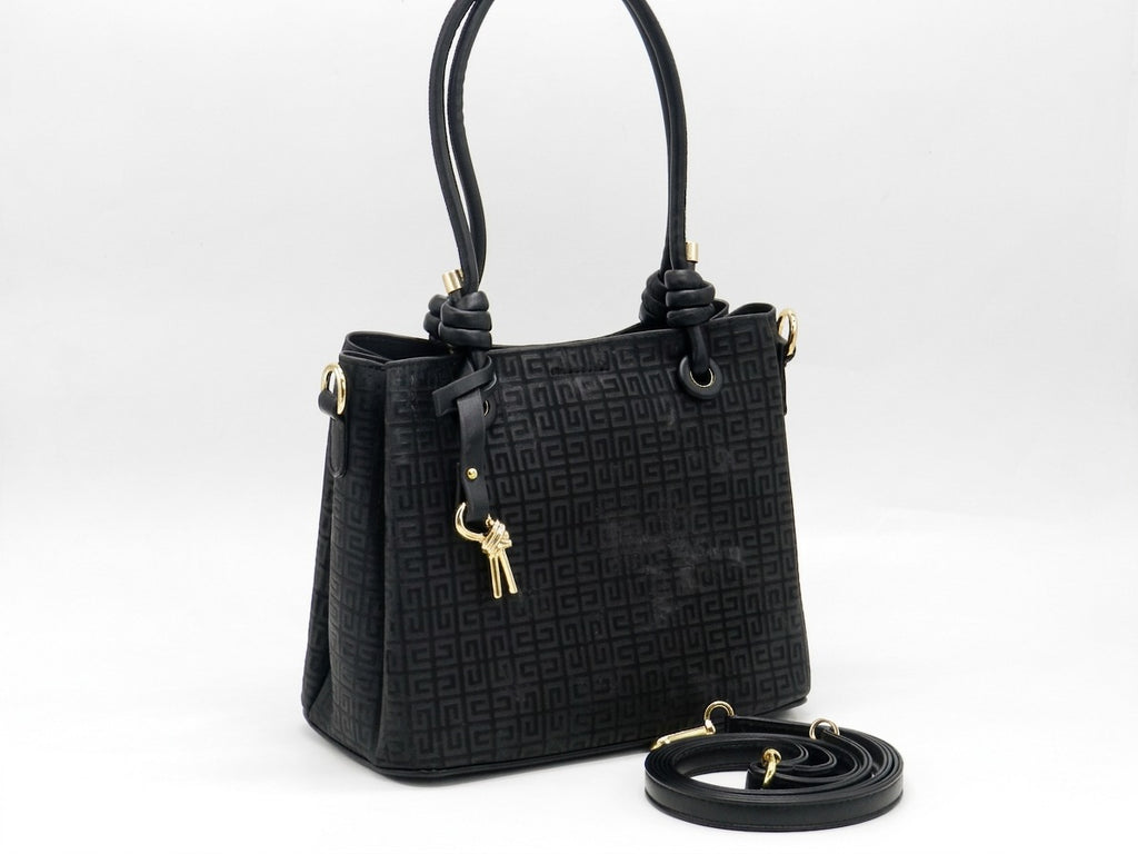 Women's Patterned Tote Bag — Black​