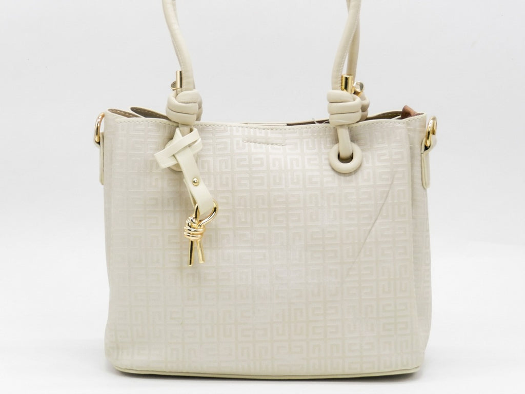 Women's Patterned Tote Bag — Beige​