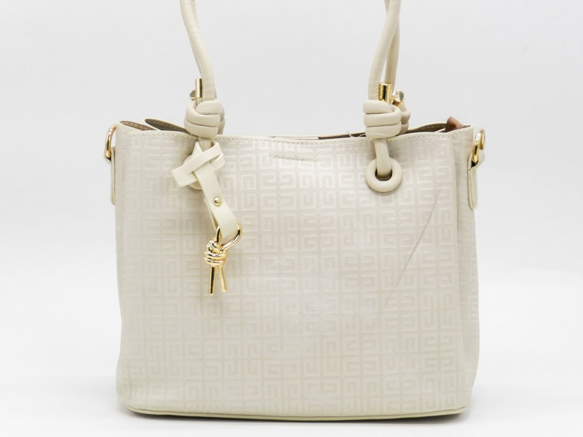 Women's Patterned Tote Bag — Beige​