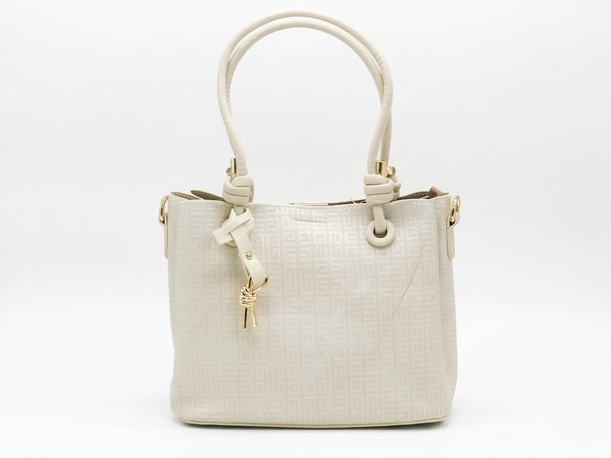 Women's Patterned Tote Bag — Beige​