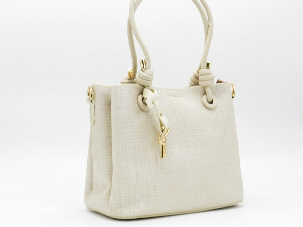 Women's Patterned Tote Bag — Beige​
