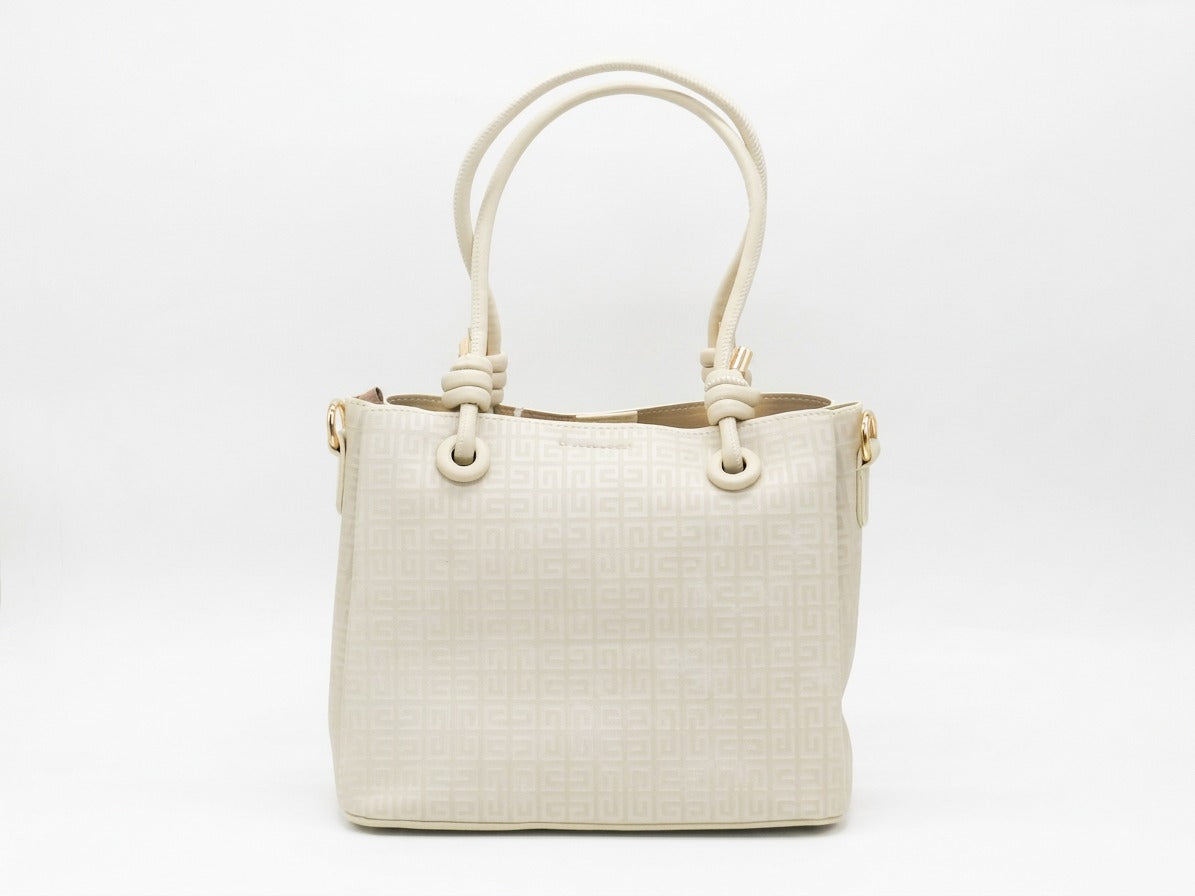 Women's Patterned Tote Bag — Beige​