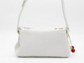 Women's Textured Shoulder Bag — White​