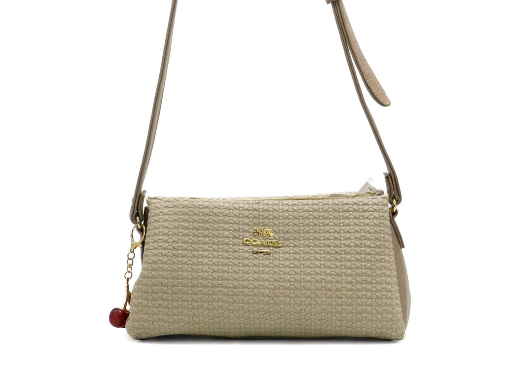 Women's Textured Shoulder Bag — Coffee​