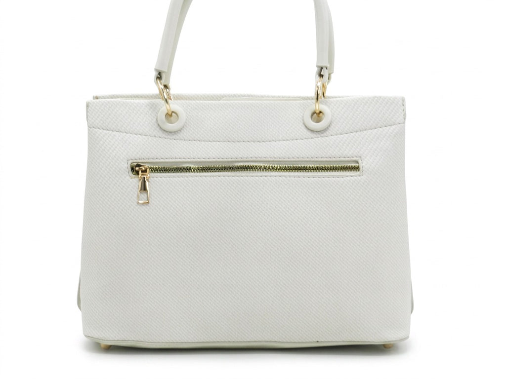 Women's Textured Structured Tote Bag — Light Blue​