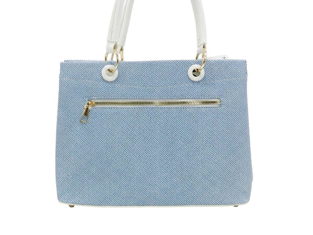 Women's Textured Structured Tote Bag — Black​