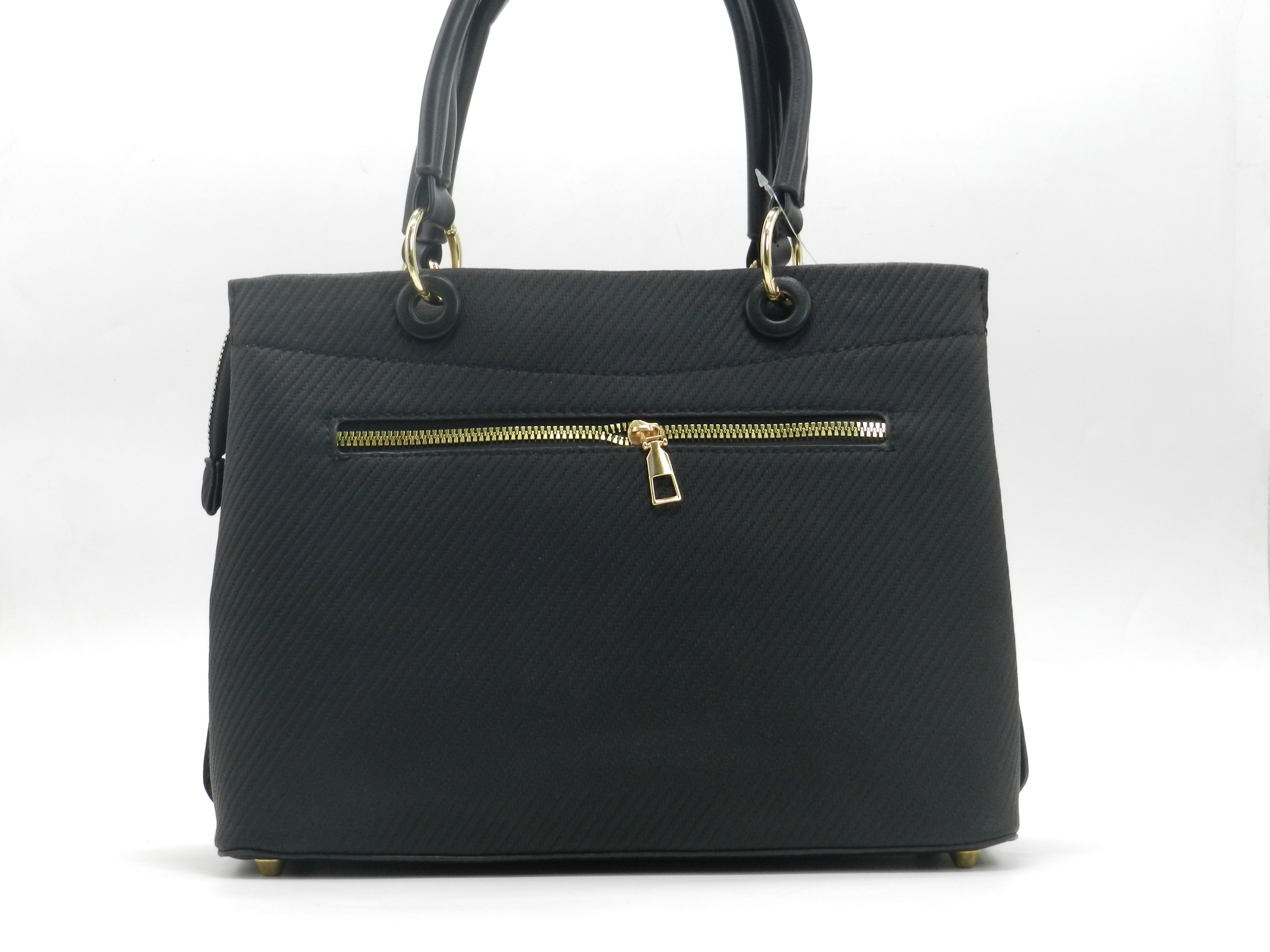 Women's Textured Structured Tote Bag — Coffee