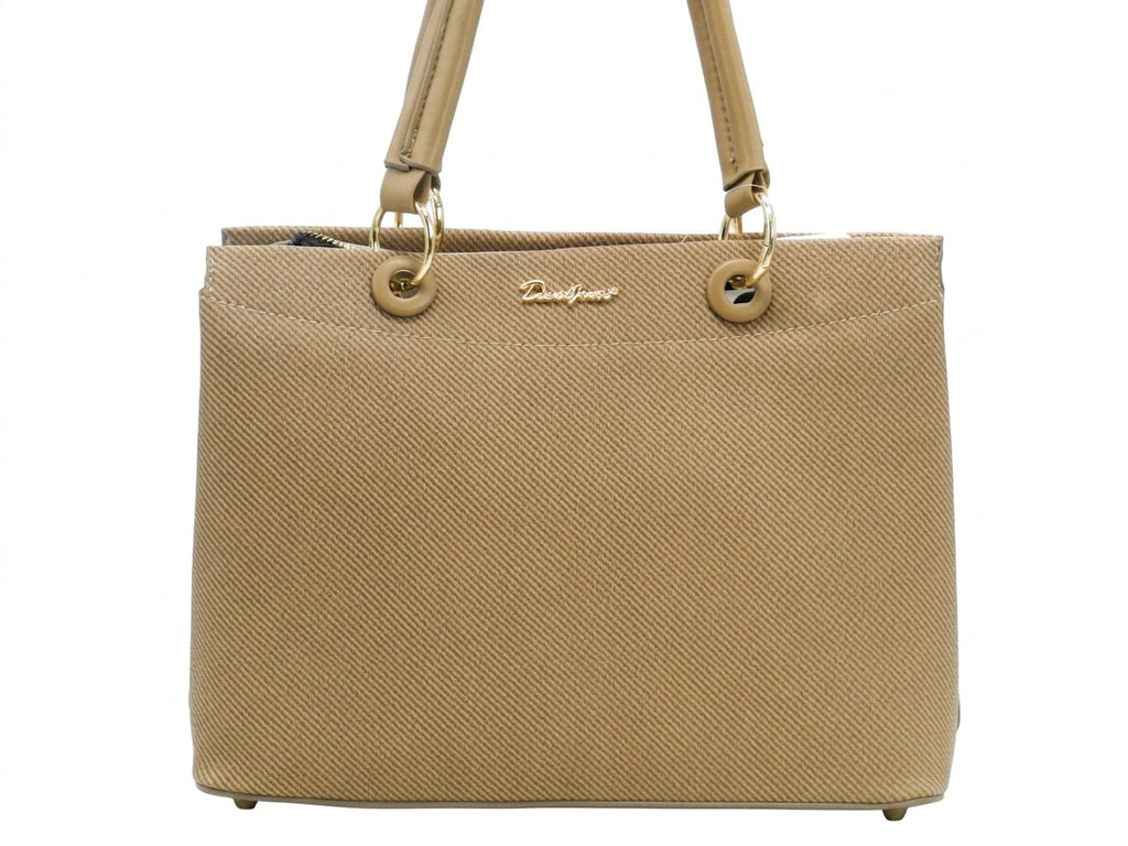 Women's Textured Structured Tote Bag — Coffee​