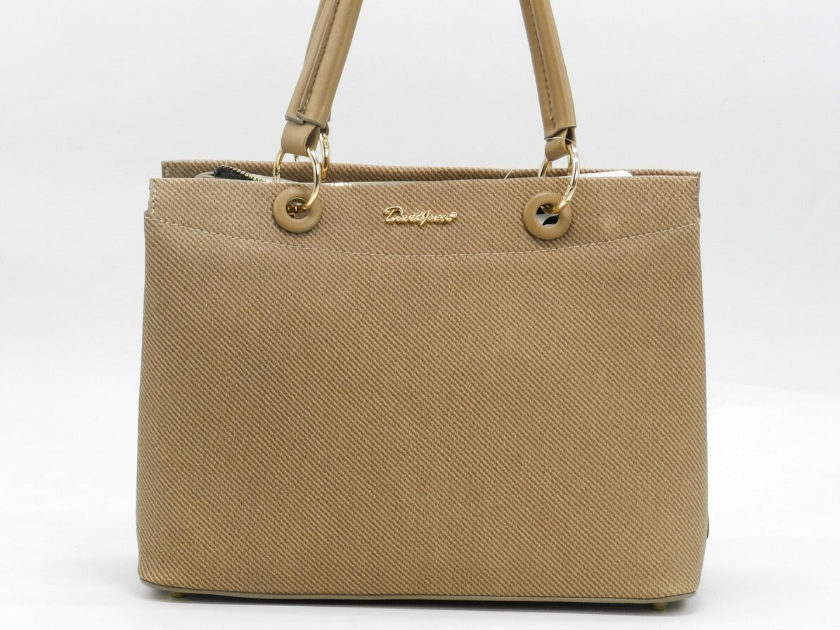 Women's Textured Structured Tote Bag — Coffee​