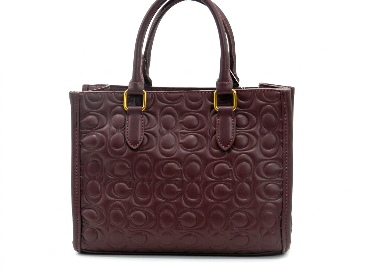 Women's Embossed Tote Bag — White​