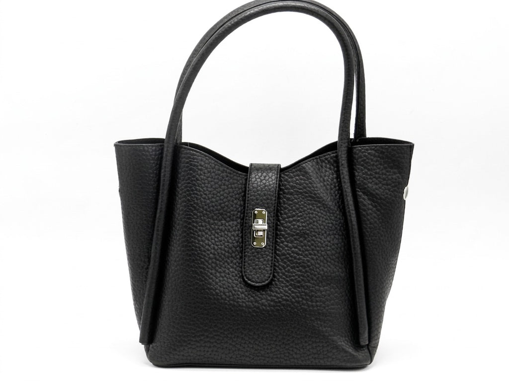 Women's Textured Tote Bag — Black​