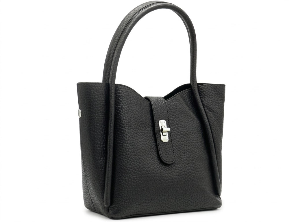 Women's Textured Tote Bag — Black​