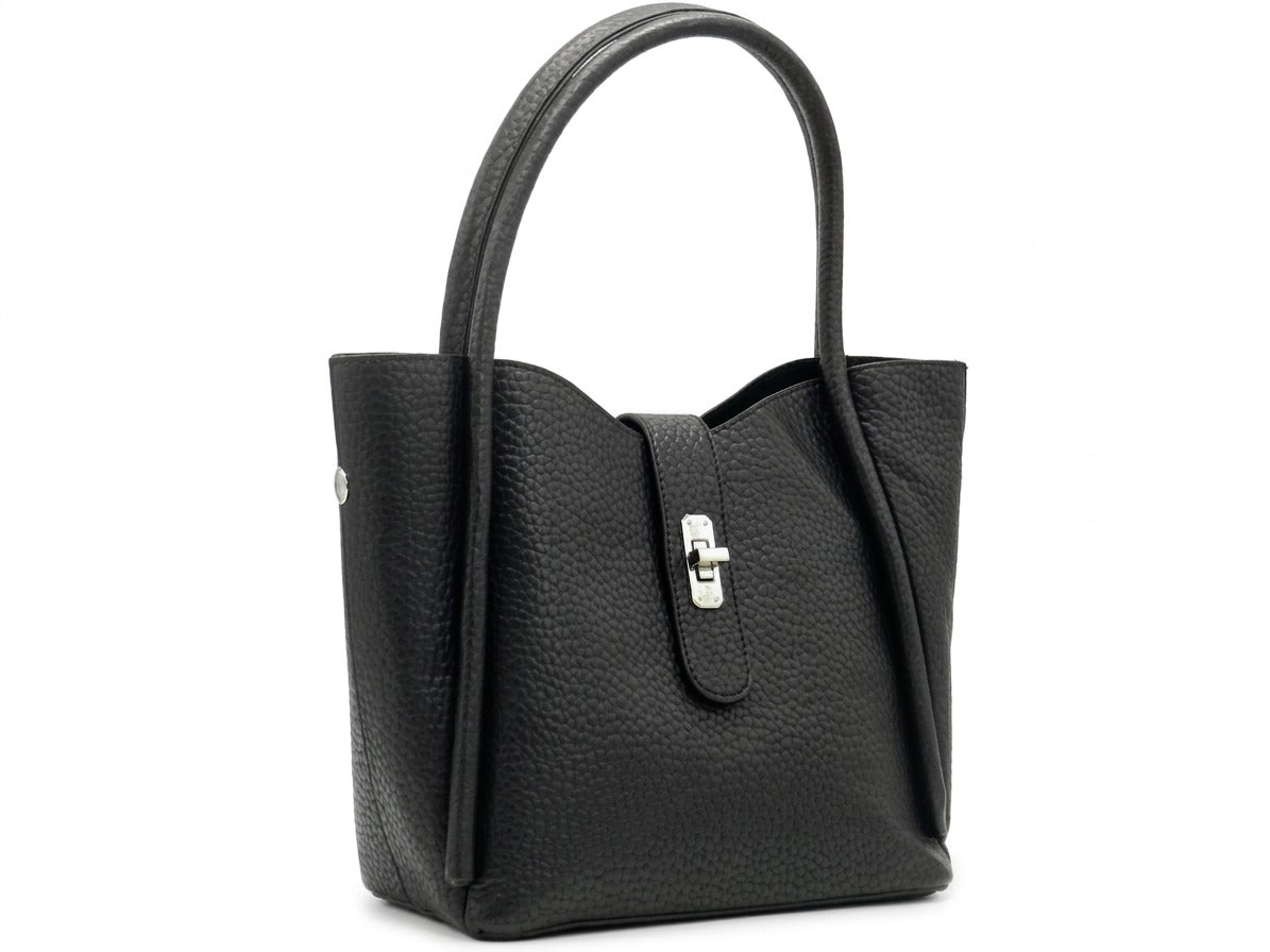 Women's Textured Tote Bag — Black​