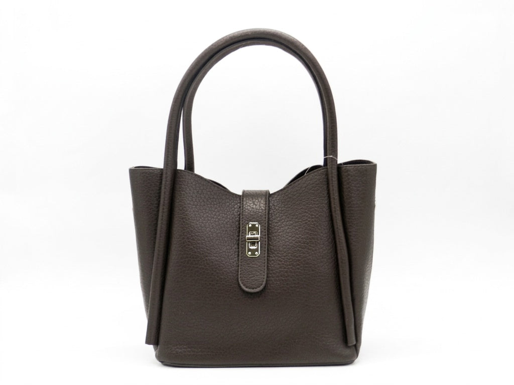 Women's Textured Tote Bag — Brown​