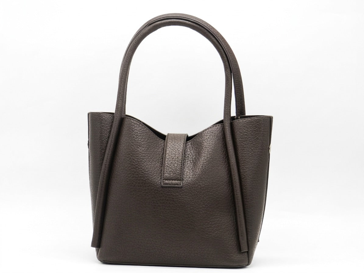Women's Textured Tote Bag — Brown​