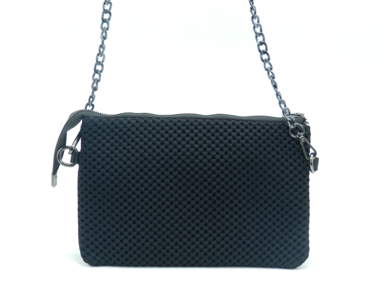 Women's Textured Crossbody Bag — Black