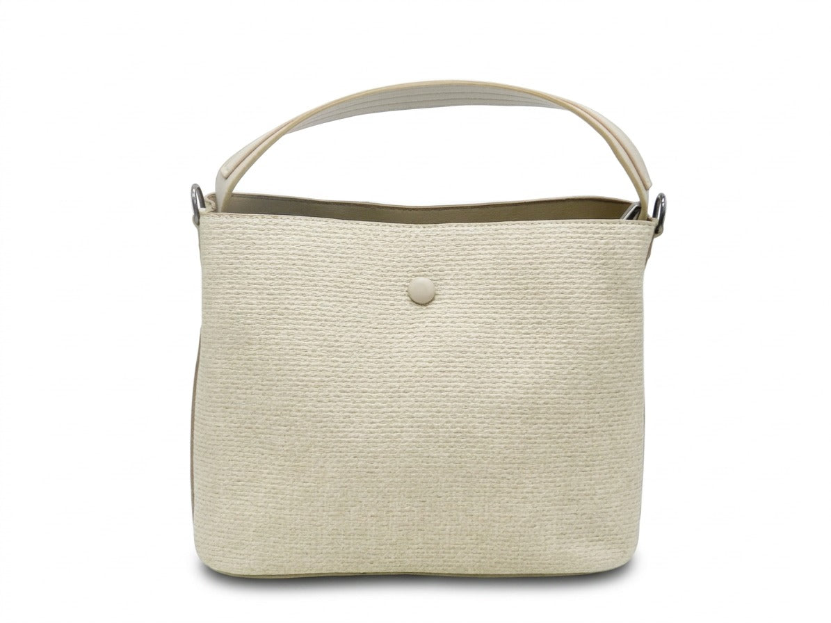 Women's Textured Synthetic Bag — Beige​