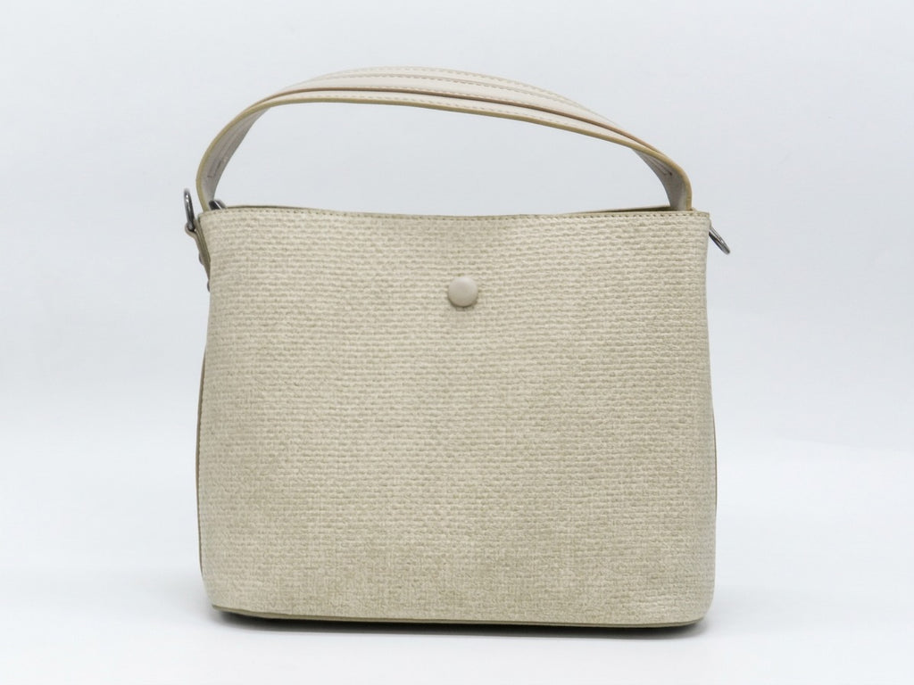 Women's Textured Synthetic Bag — Beige​