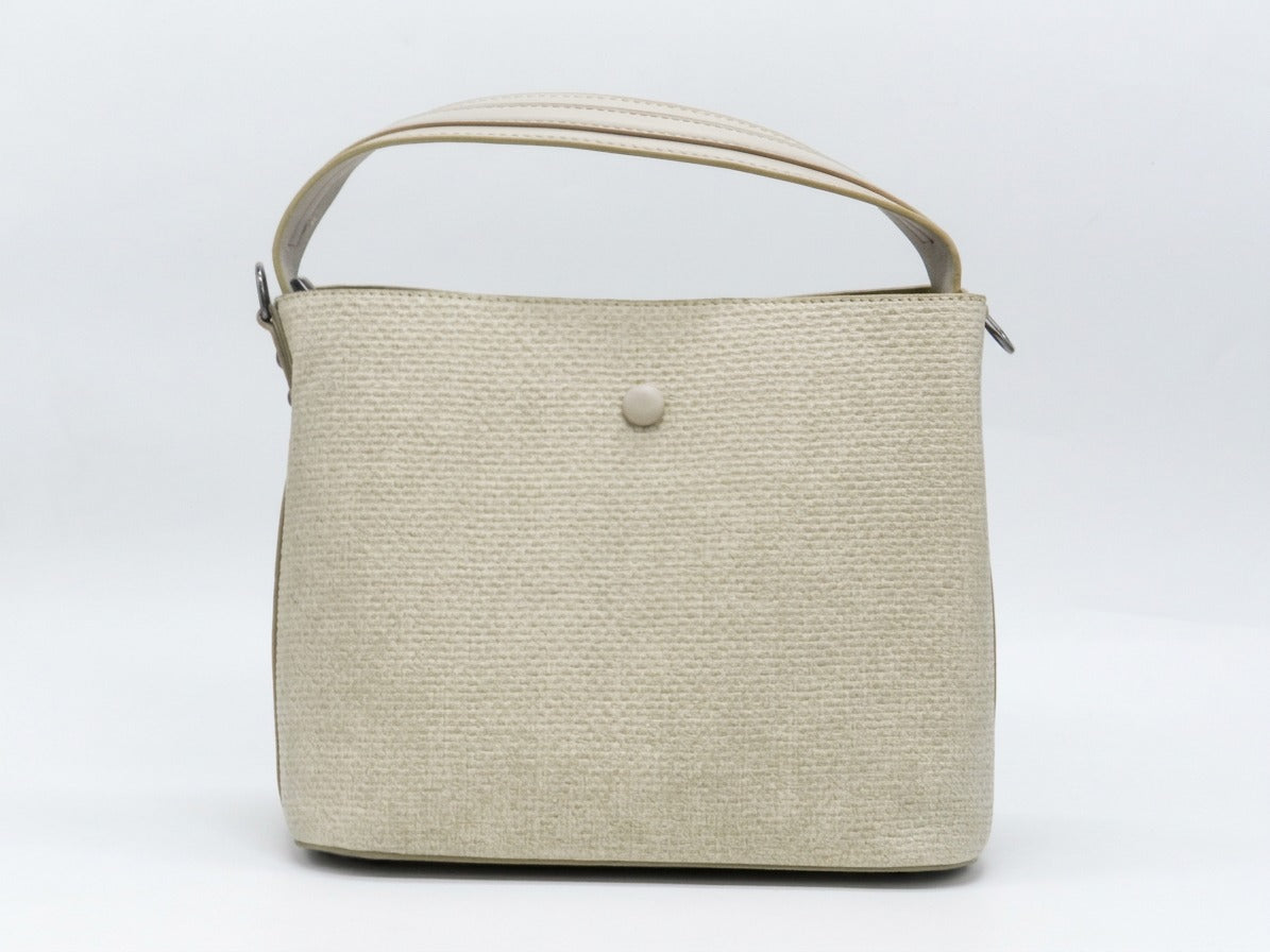 Women's Textured Synthetic Bag — Beige​