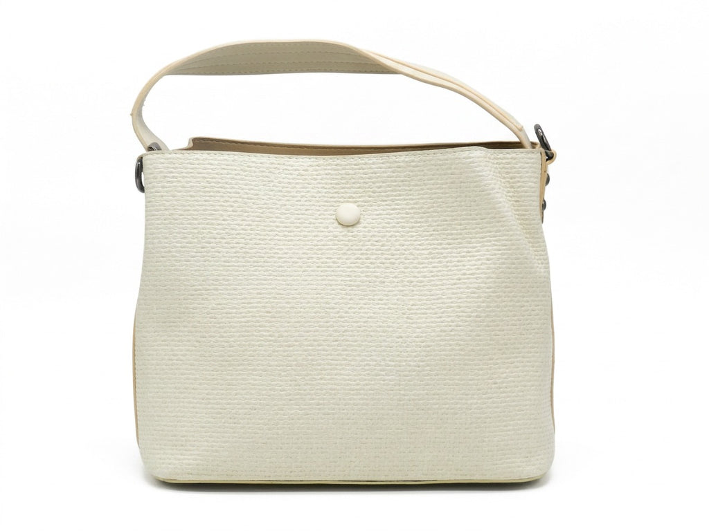 Women's Textured Synthetic Bag — Beige​