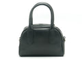 Women's Faux Leather Satchel Bag — Black