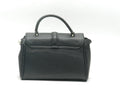 Women's Quilted Structured Top Handle Bag — Black