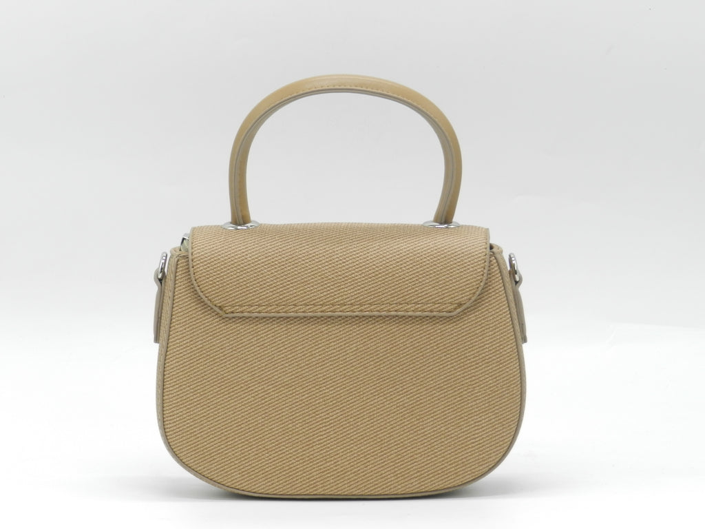 Women's Textured Structured Top Handle Bag — Brown