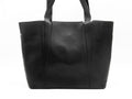 Women's Faux Leather Structured Tote Bag — Black​