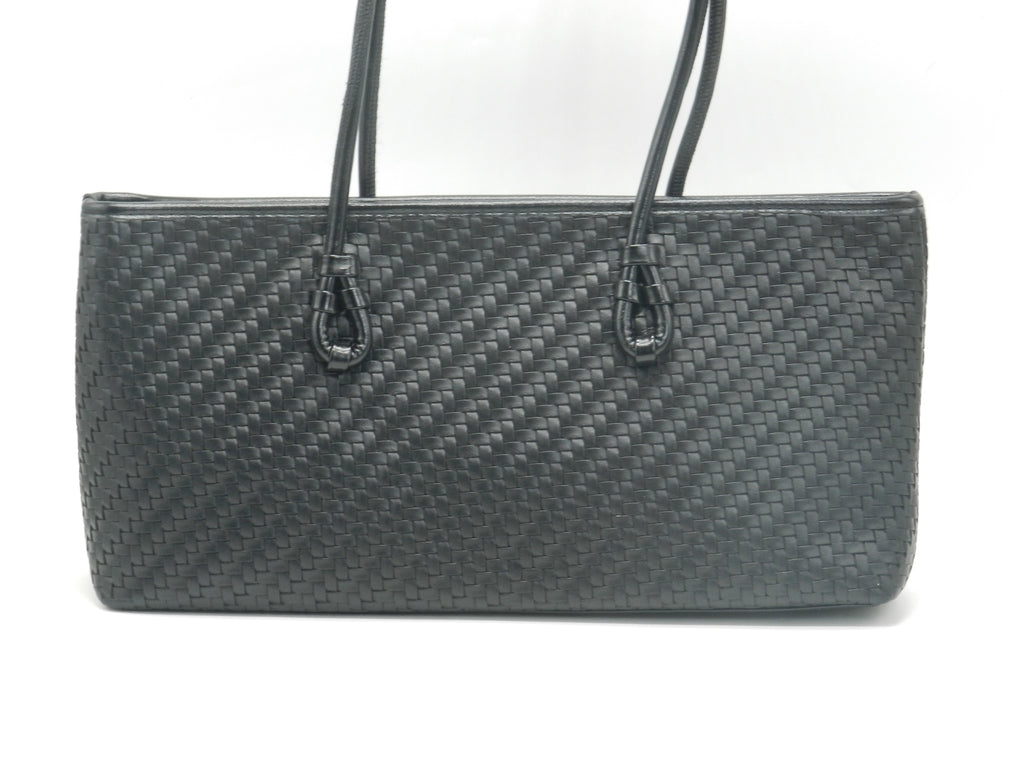 Women's Woven Tote Bag — Black